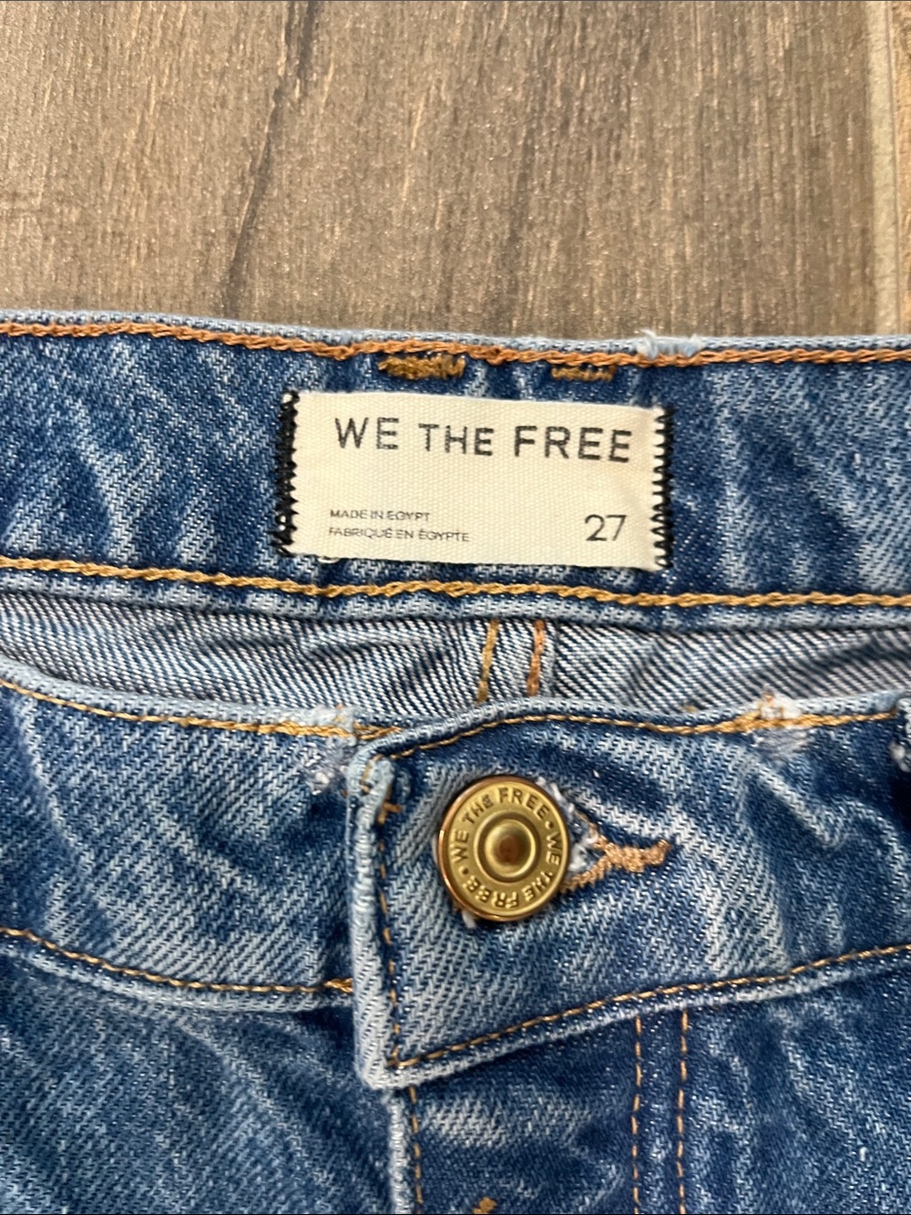 We The Free Good Luck Mid-Rise Barrel Jeans Size 27 - Picture 4 of 8